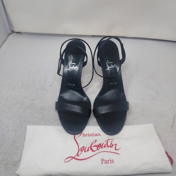 Christian Louboutin Loubigirl Black Ankle Strap Heel Sandal - Picture 6 of 14